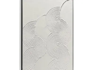 Plaster Two Photo Frame 451 Low-poly 3D model