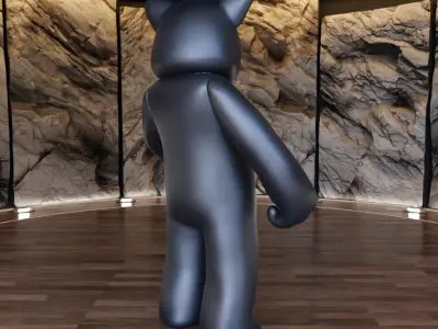 Self Medicated Bear Figure Fan Art Toy  3D print model