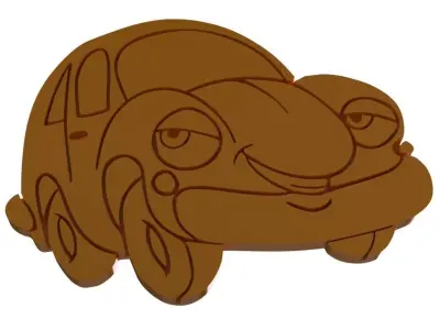 Shape cookie Car 3D print model