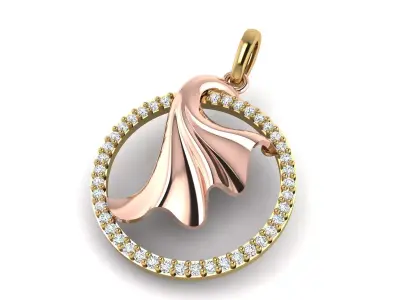 Multi piece pendant or Necklace 3D print model