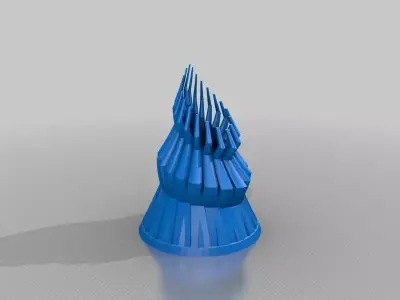 Loft Vase Free 3D print model 5