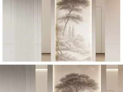 Decorative V46 Wall Panels 3D model