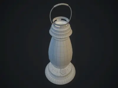 Candle 7 PBR Low-poly 3D model