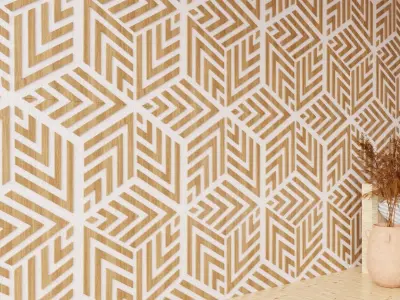 Wall wood seamless set2 V26 3D model