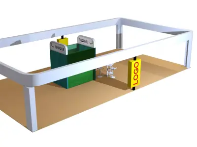 Exhibition booth-stand-stall Free 3D model