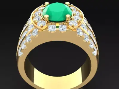 Luxury Men Rings Designs 6MR026 3D print model