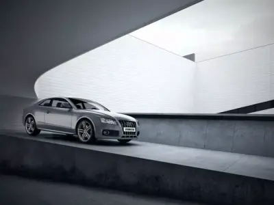 Audi A5 Coupe Silver 3D model