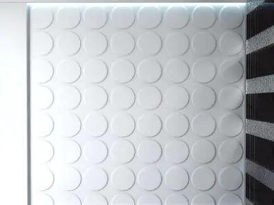 3D Wall Panel - LOW POLY - Ellipses Low-poly 3D model