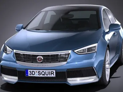 Generic Sedan 2 2017 3D model