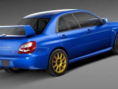 Subaru Impreza STi 2003-2005 3D model