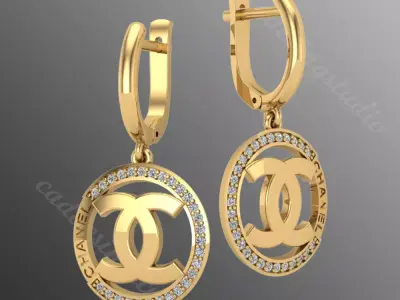 Earrings bi27 3D print model