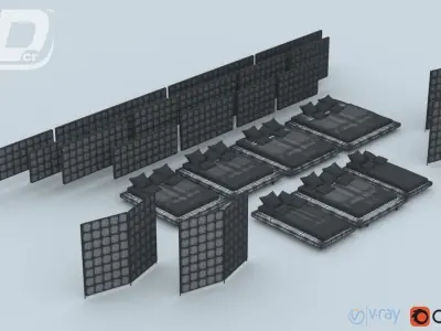 Agro Bed Set 3D model