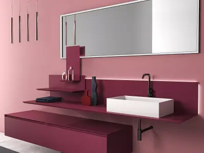 Bathroom furniture set Arcom Moov 3D model