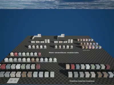 Soviet Mosaics Pack Low-poly 3D model