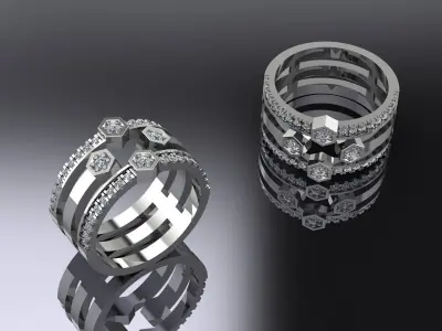 Jewelry Ring Gold 3D print model
