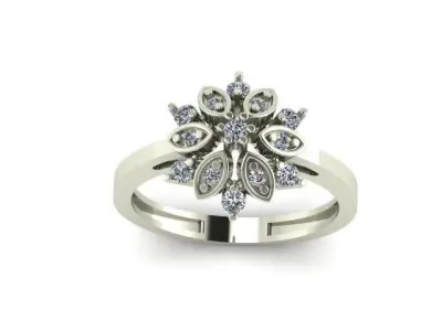 daimond ring 3D print model 9