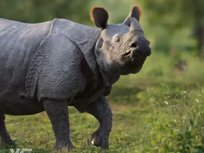 Indian Rhinoceros Rigged  VFX Grace 3D model