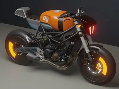 Cafe Racer 3D model