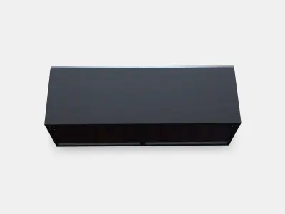 BESTA Shelf unit with glass doors 3D model