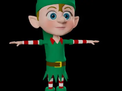 Elf Characters 3D model