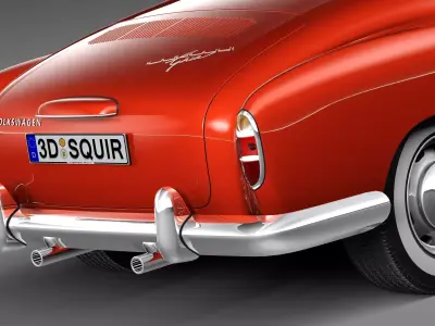 Volkswagen Karmann Ghia Coupe 1955-1974 3D model