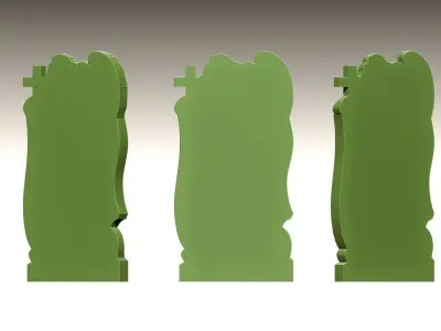 Weeping Angel with Cross STL 3D print model