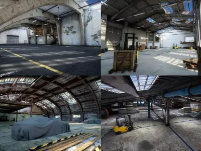 Garage Collection warehouse 3D Model Pack