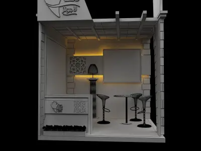 Booth Exhibition Stand a351 3D model