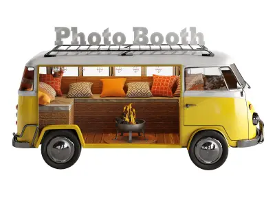 Photo Booth set 2 3D model