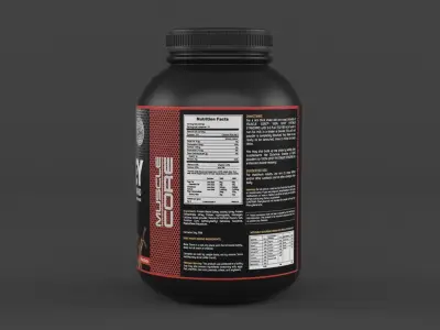 Protein Powder 3D model