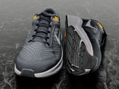 NIKE AIR ZOOM STRUCTURE 24 3D SHOES 3D model