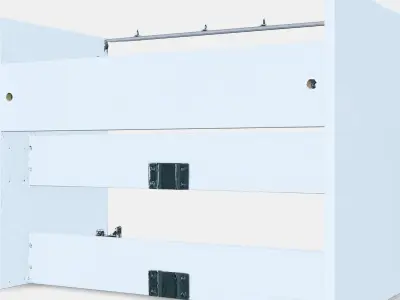 ENHET Base cb f washbasin w shelf Low-poly 3D model