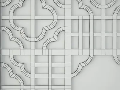 Mirror Screen Wall Art 3D model