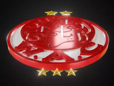 Wydad AC Casablanca logo - Cinematic - 3D print 3D model