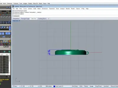 girl pendant 3D printable file Free 3D print model