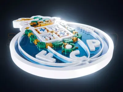 Porto logo - Cinematic - 3D print 3D model