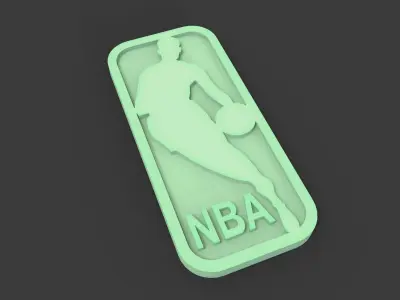 NBA logo Free 3D print model