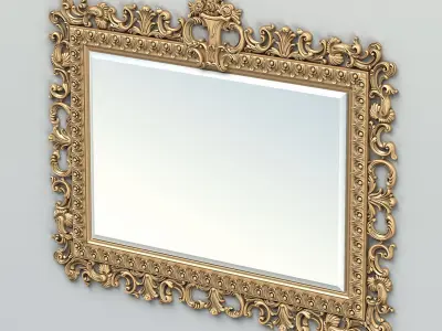 Rectangle mirror frame 018 3D model