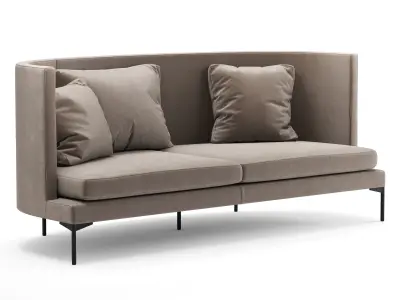 Living Divani sofa Clan 2seats 3D model