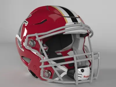 ATLANTA FALCONS Helmet Football NFC SOUTH PBR updated 2025 3D model