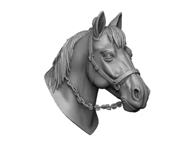 horse head 3D print model buy