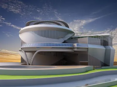 0019 - Organic Palace - 2Ds Drawing - 3Ds Files 3D model