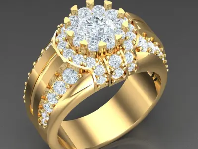 Luxury Men Rings Designs 5MR049 3D print model