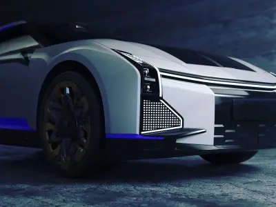 Hiphy Z Concept car electric vehicle 3D model