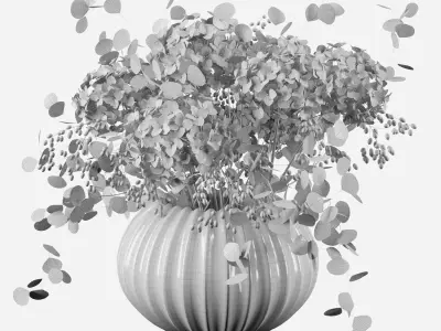 Hydrangea bouquet 3D model