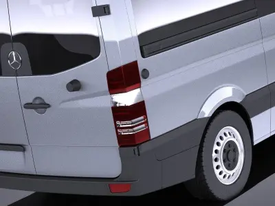 Mercedes-Benz Sprinter Passenger Van 2017 VRAY 3D model