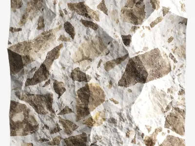 507-RockPanel sandstone wall art 3D model