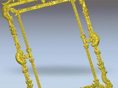 antique frame 3D model