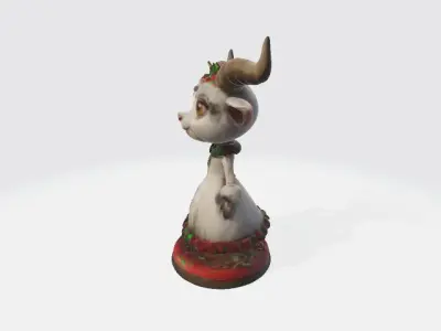 christmas goat 3D print model