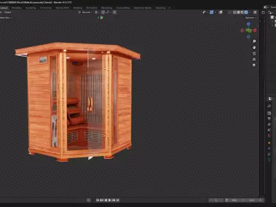 infrared sauna 3D model